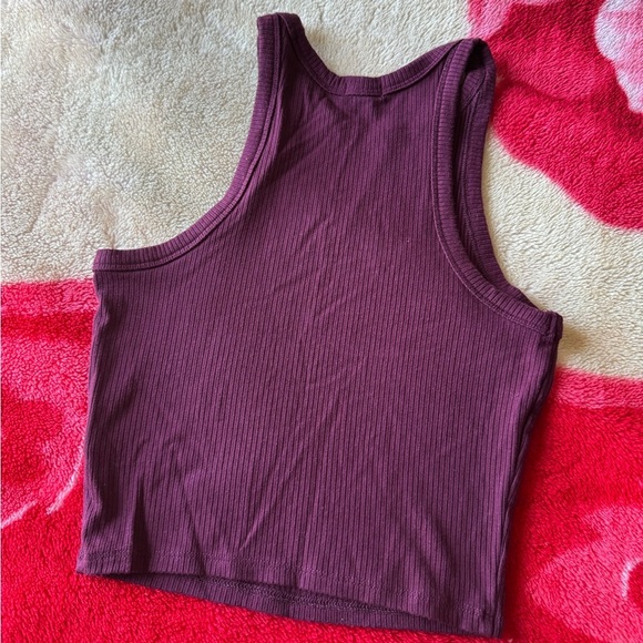 garage maroon tank halter top - Picture 3 of 5